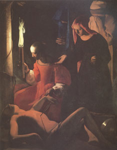 Georges de La Tour St Sebastian Tended by St Irene (mk05)